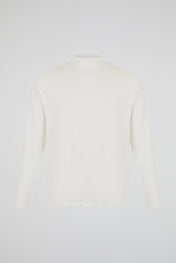 Contrast Stitch Sweatshirt White