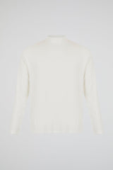Contrast Stitch Sweatshirt White