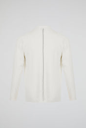 Contrast Stitch Sweatshirt White