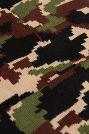 Khaki-Black Camouflage Knitted Beanie