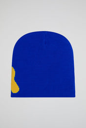 Mea Culpa Royal blue & Yellow Knitted Beanie