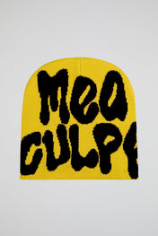 Mea Culpa Yellow & Black Knitted Beanie