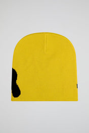 Mea Culpa Yellow & Black Knitted Beanie