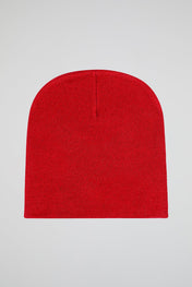 A's Red & Black Knitted Beanie