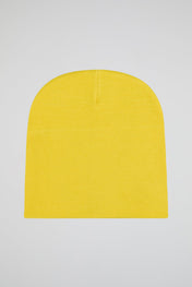 A's Yellow Knitted Beanie
