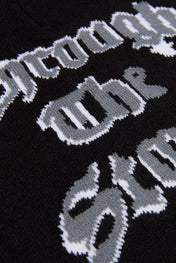 Trough the storm Black Knitted Beanie
