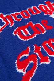 Trough the storm Royal Blue Knitted Beanie