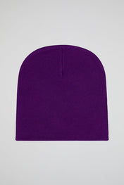 Trough the storm Purple Knitted Beanie