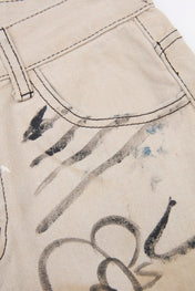 Graffiti Denim Brown