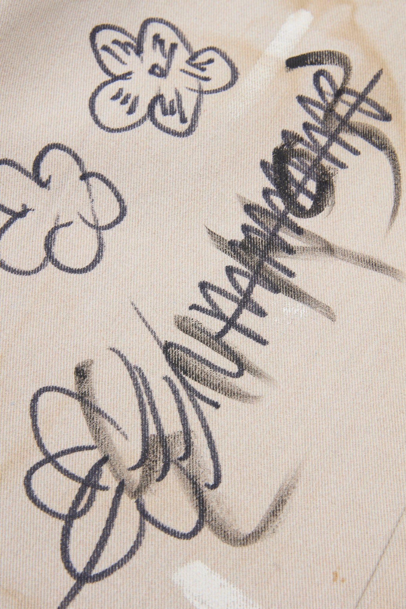Graffiti Denim Brown