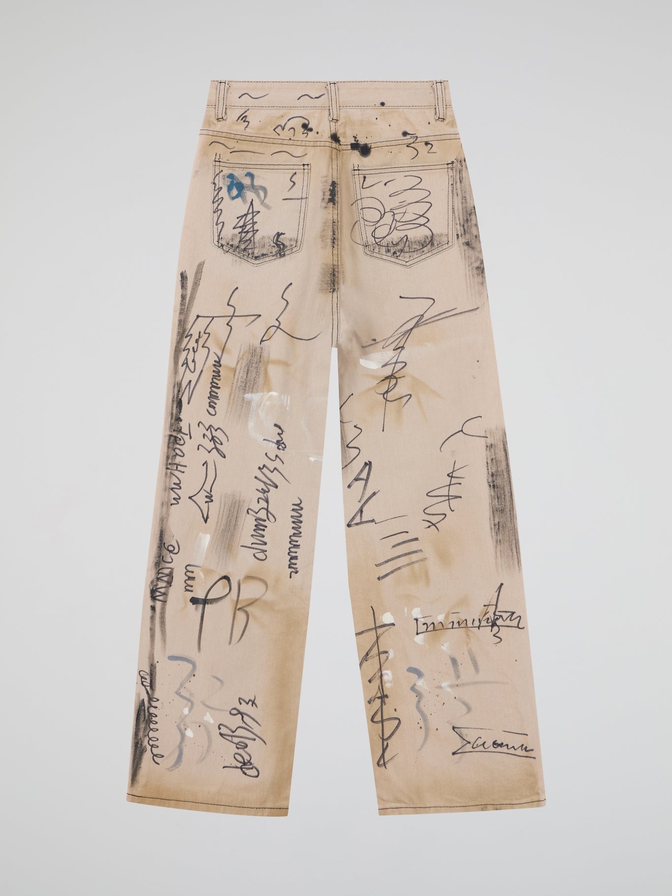 Graffiti Denim Brown