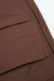 Layered Cargo Pants Brown