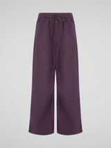 Wide-Leg Trousers Purple
