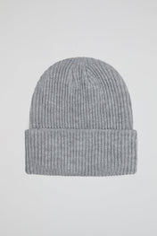 Rhinestone light grey lined beanie