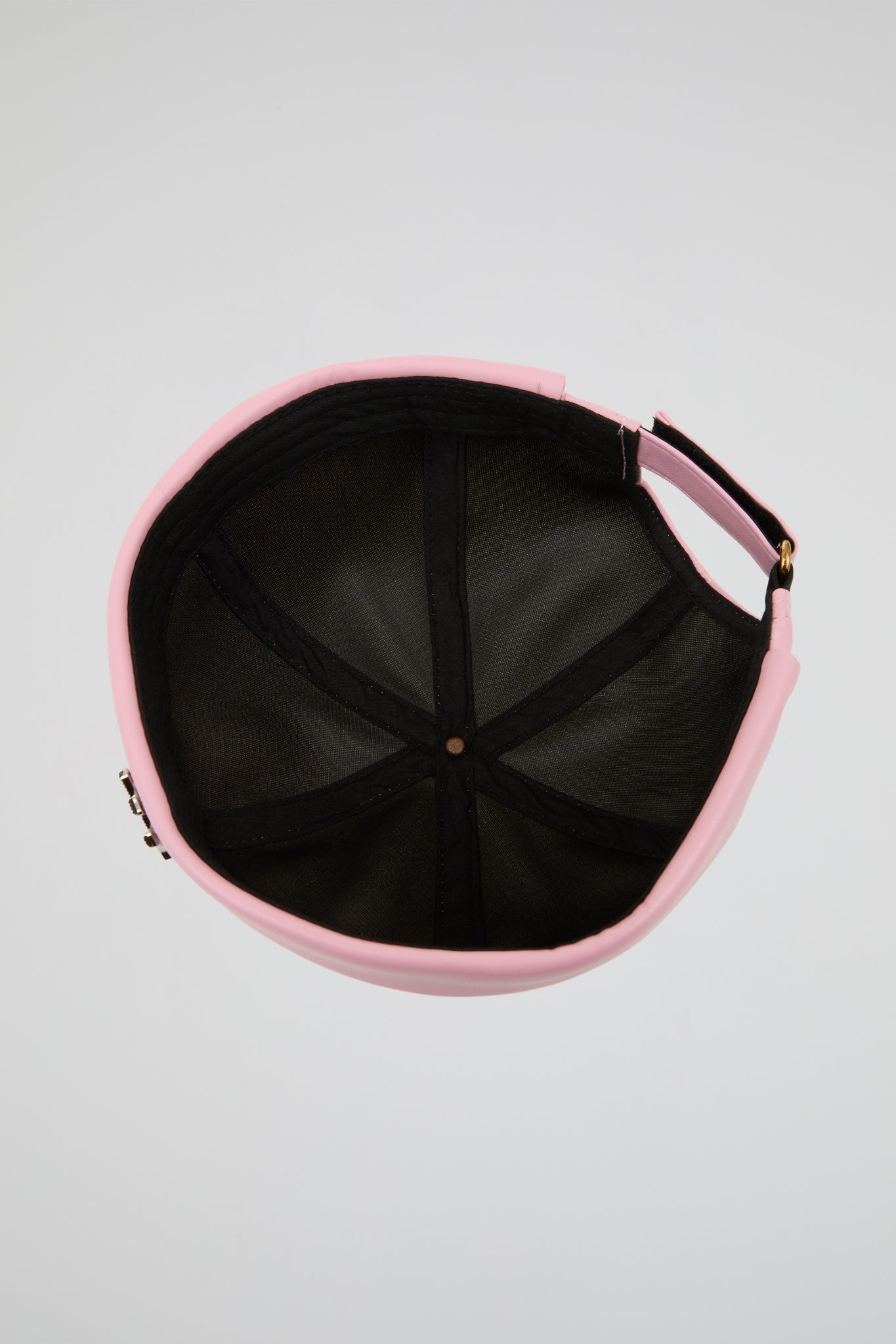 Docker Hat NY Pink PU Leather