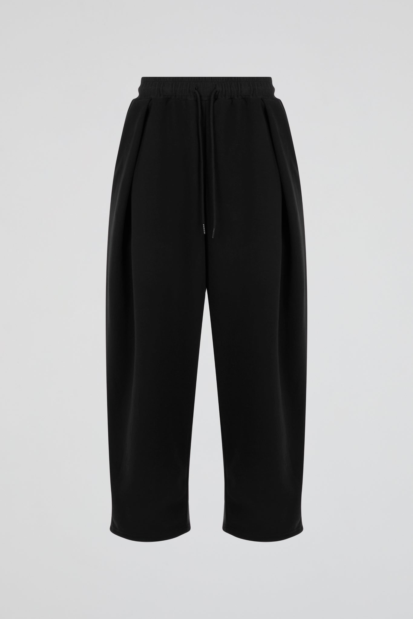 Pleated Sweatpants Black