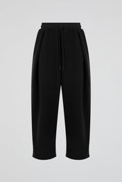 Pleated Sweatpants Black