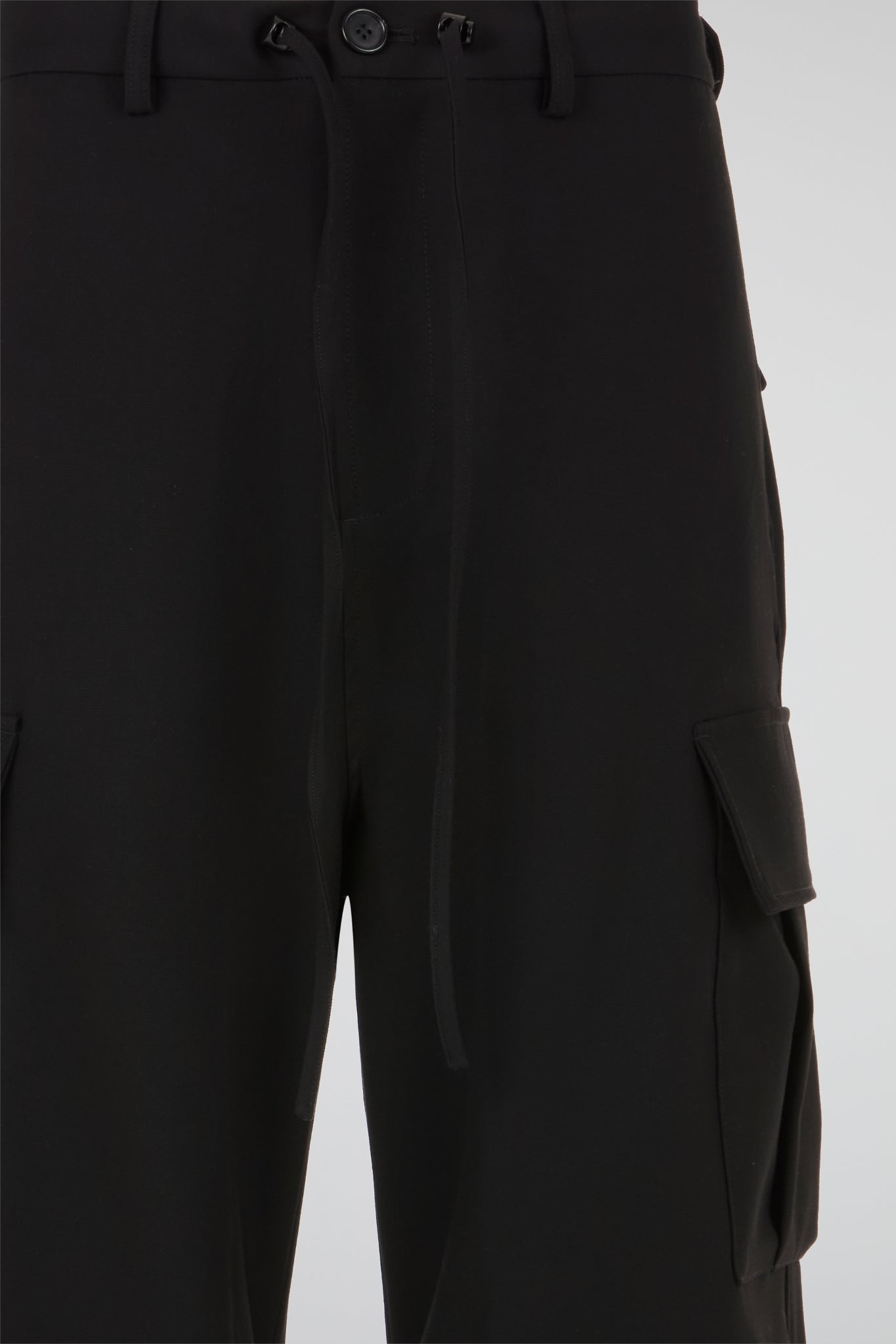 Flared Cargo Pants Black