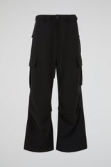 Flared Cargo Pants Black