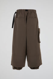 Tri Quarter Brown Pants