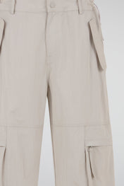 Multi-Pocket Cargo Pants Beige