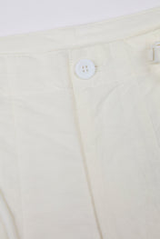 Drawstring Cargo Pant White