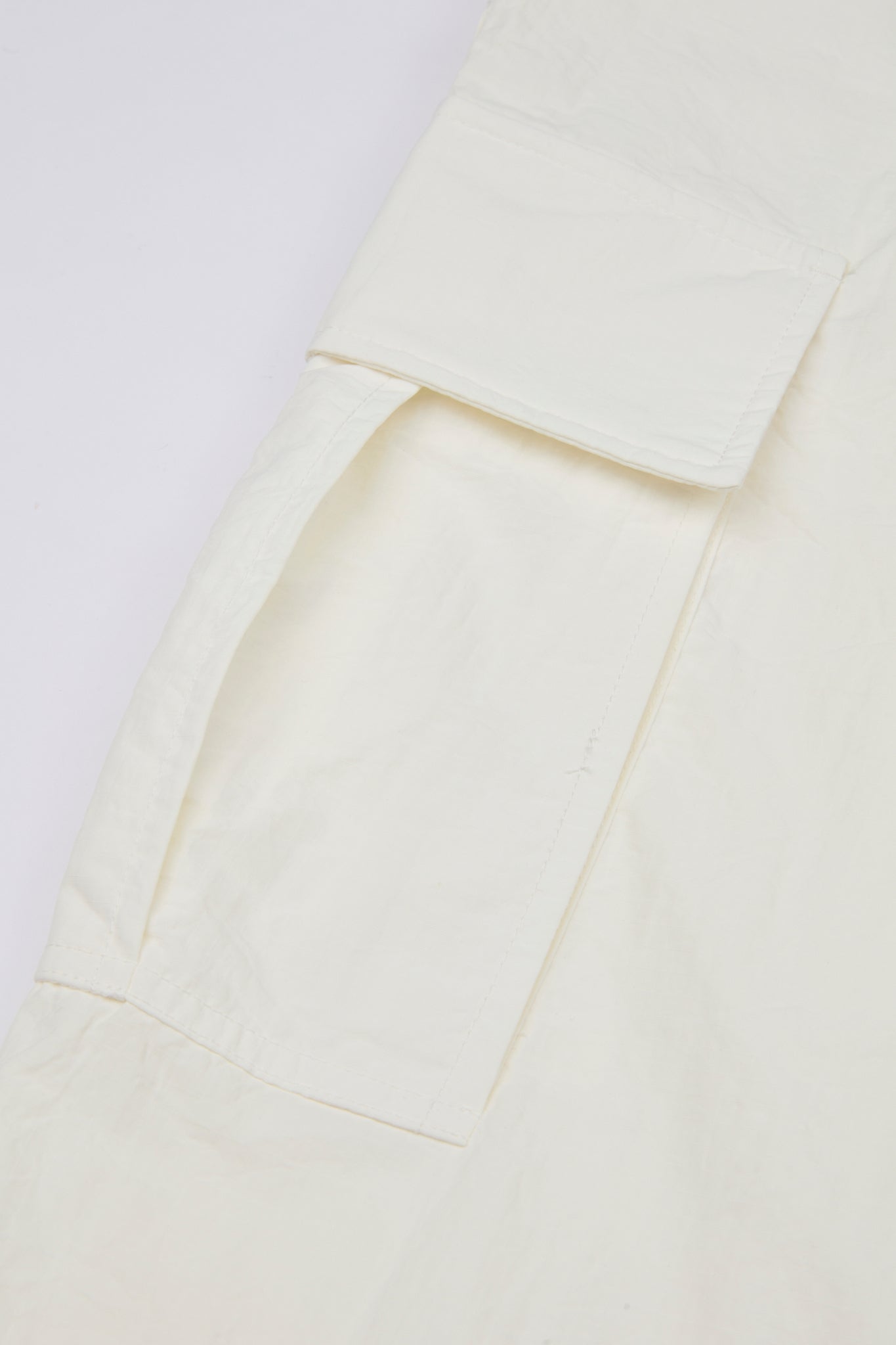 Drawstring Cargo Pant White