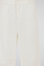 Paneled Denim White