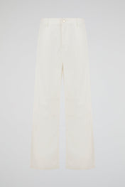 Paneled Denim White
