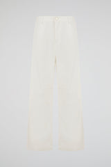 Paneled Denim White