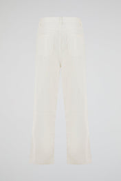 Paneled Denim White