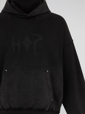 Black Utility Zip Hoodie