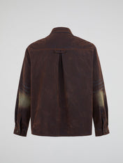 Distressed Overshirt Brown