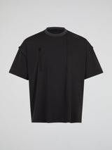 Raw Seam T-Shirt Black