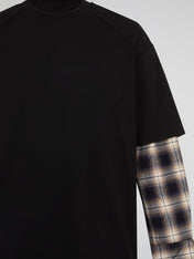 Double-Layer Plaid Long Sleeves