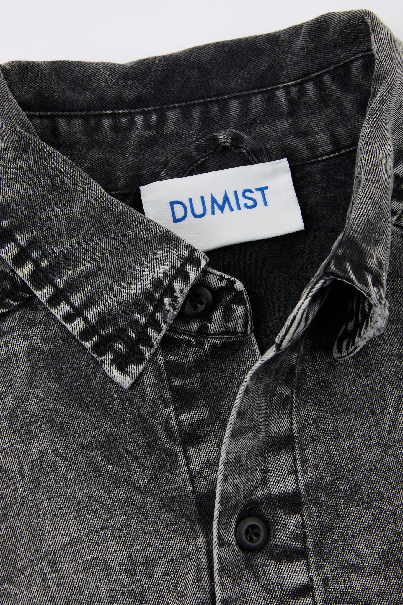 Denim Oversized Grey Stone Washed Shirt