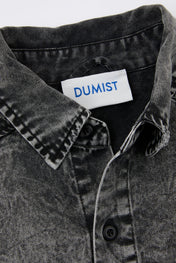 Denim Oversized Grey Stone Washed Shirt