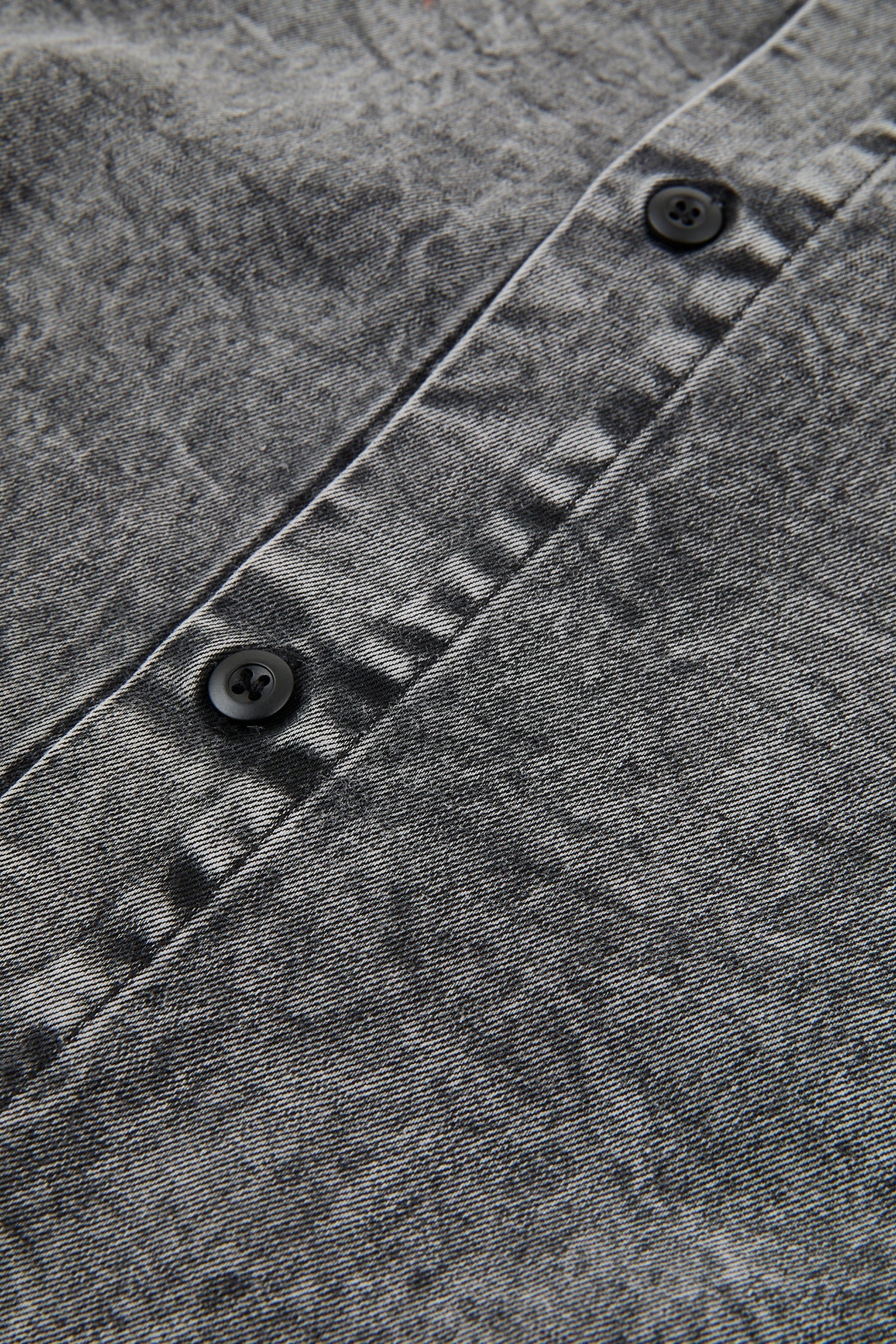 Denim Oversized Grey Stone Washed Shirt