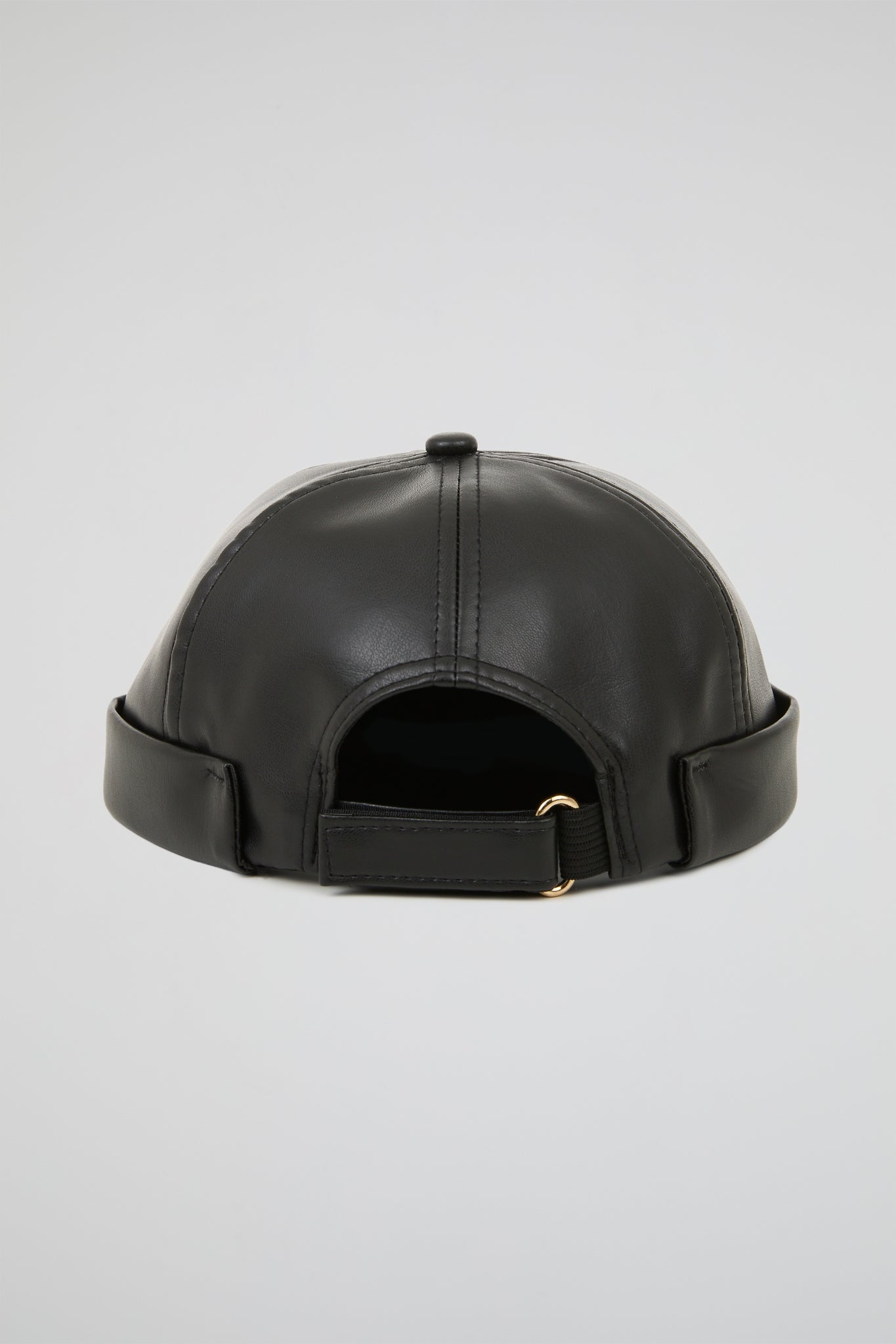 Hat Black PU Leather