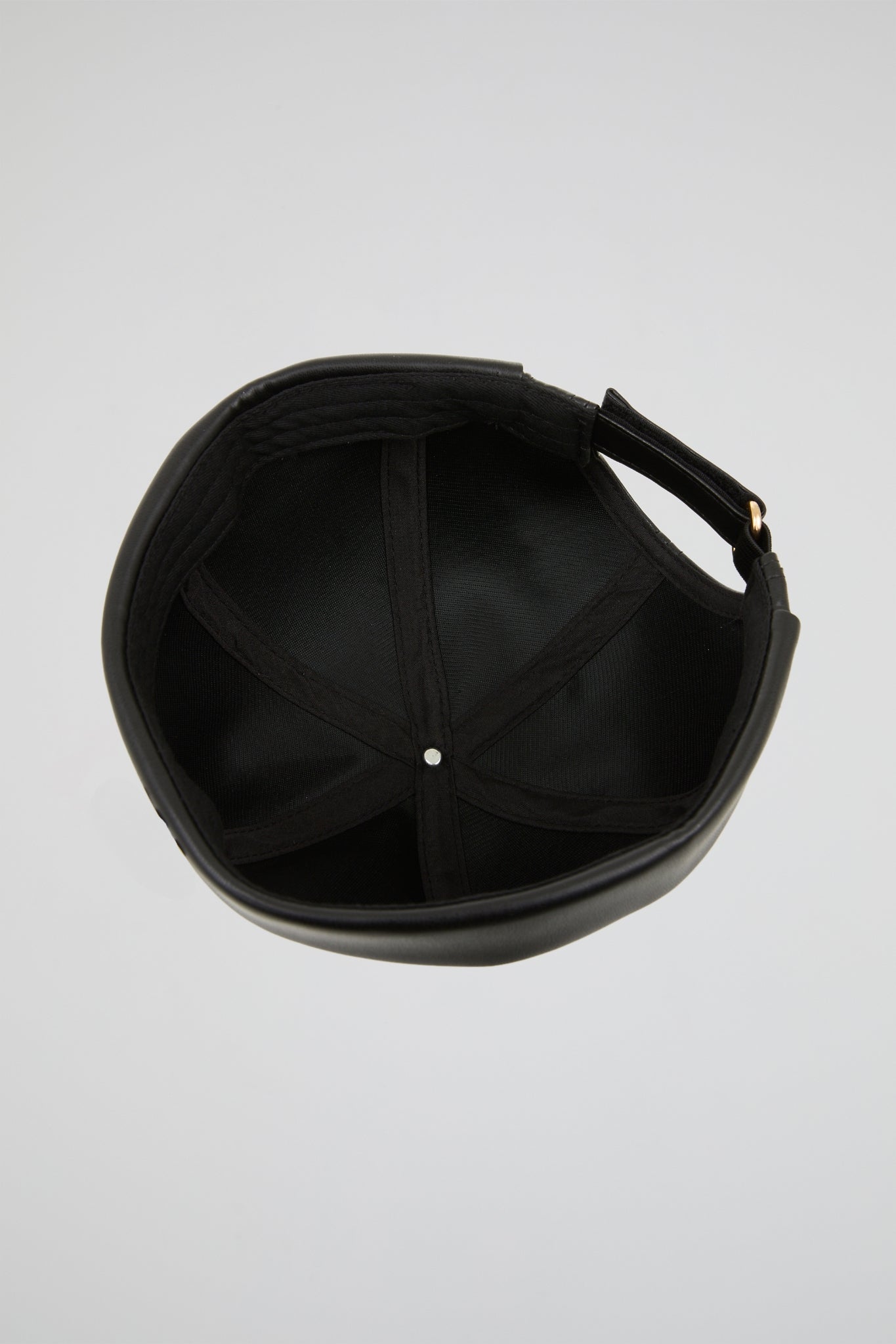 Hat Black PU Leather