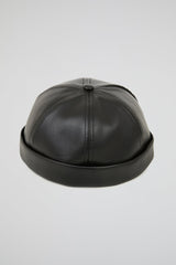 Hat Black PU Leather