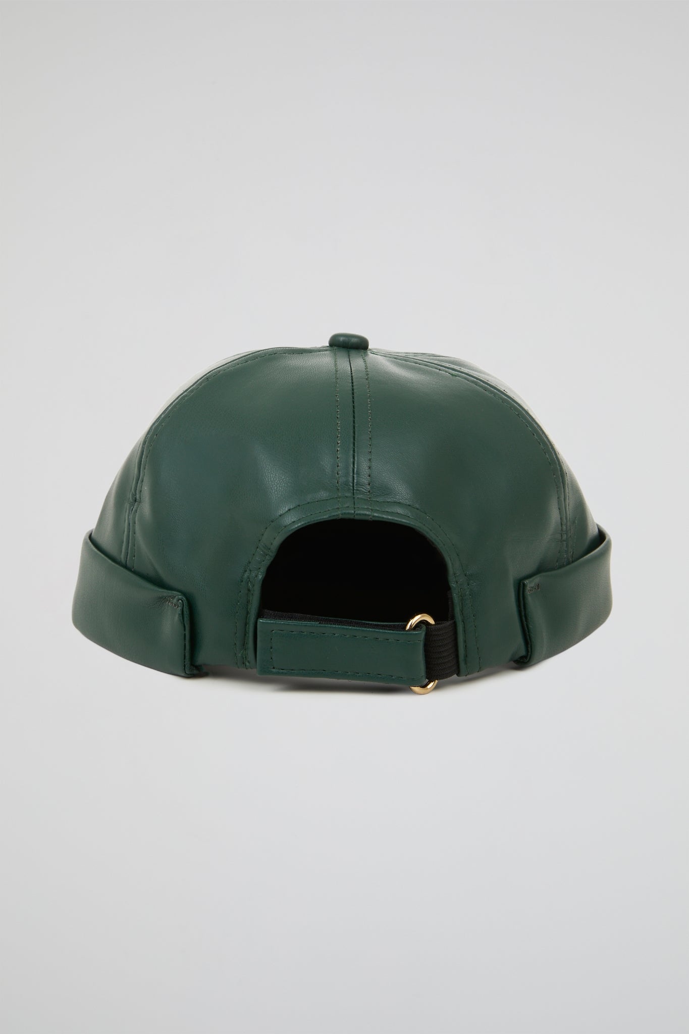 Docker hat Forest Green PU Leather