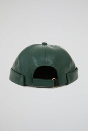 Docker hat Forest Green PU Leather