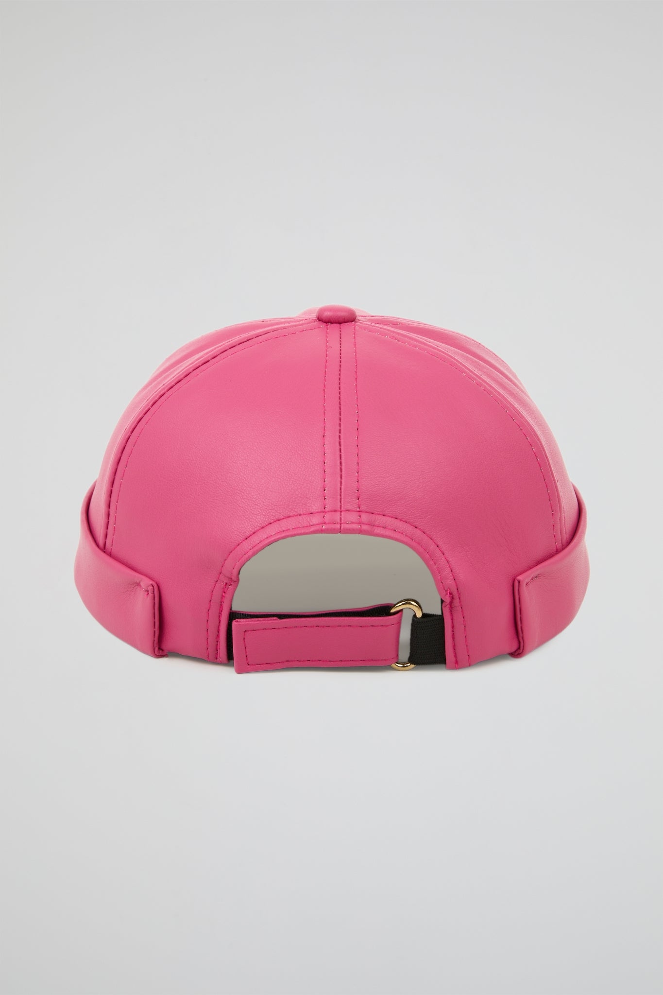 Docker Hat Magenta Pink PU Leather