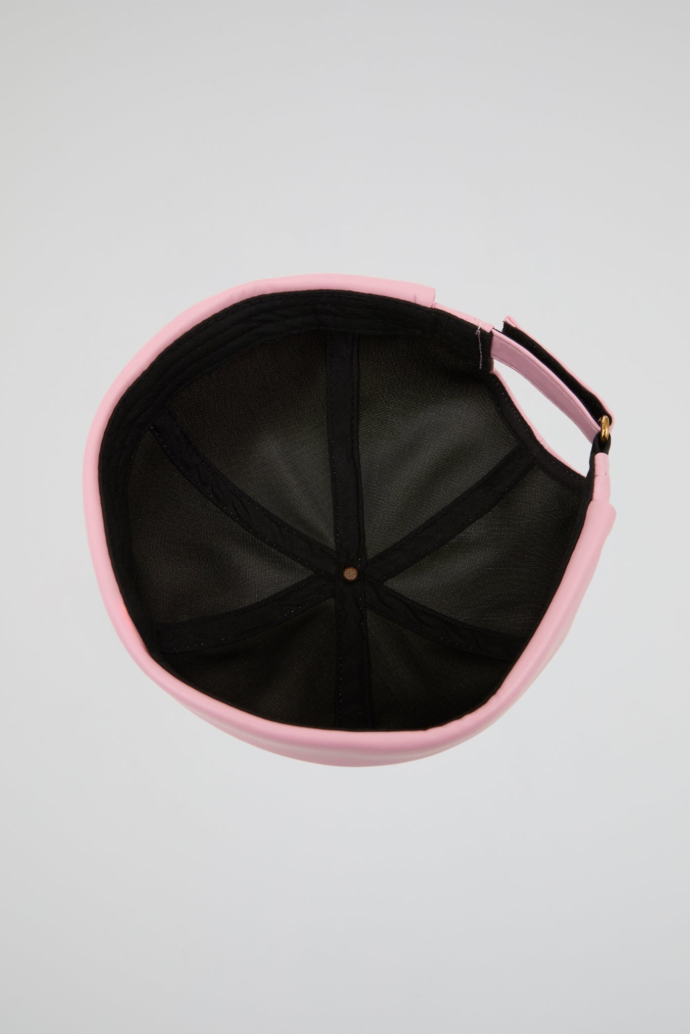Docker Hat pink PU Leather