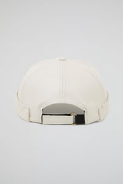 Docker hat white PU Leather
