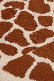 Brown Leopard Knitted beanie