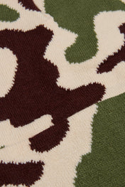 Khaki-Beige Camouflage Knitted Beanie