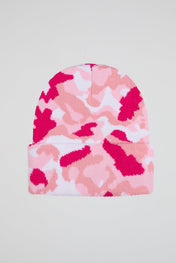 Pink Camouflage Knitted Beanie