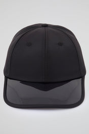 Black Baseball Cap with pvc visor